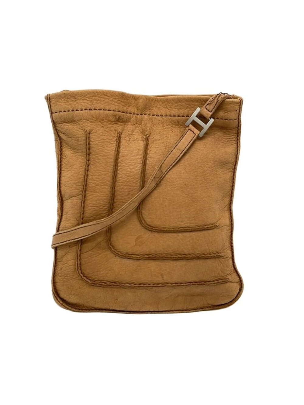 Hermes Shoulder Bag Tudo Light Brown Leather
